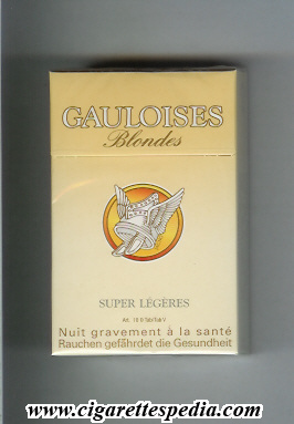 gauloises blondes with ring super legeres ks 20 h yellow switzerland france
