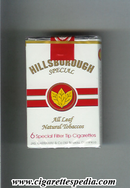 hillsborough all leaf natural tobaccos special 0 9ks 6 h dominica