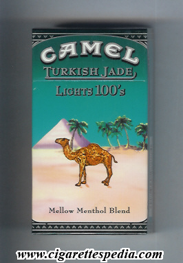 camel turkish jade mellow menthol blend lights l 20 h usa