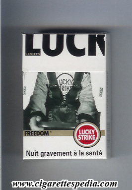 lucky strike collection design limited edition freedom lights ks 20 h germany france