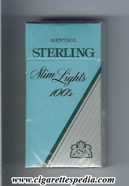sterling american version slim lights menthol l 20 h usa