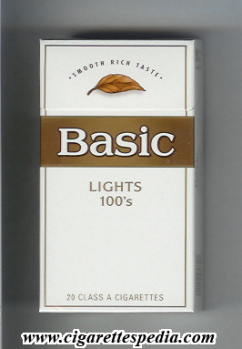 basic design 3 smooth rich taste lights l 20 h usa