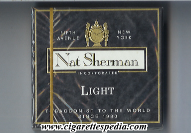 nat sherman light s 20 b usa