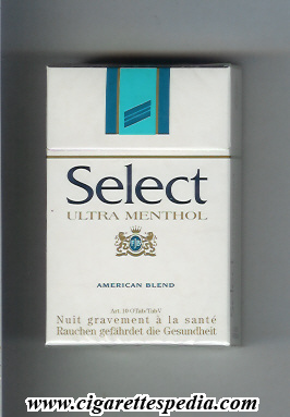 select swiss version ultra menthol american blend ks 20 h switzerland