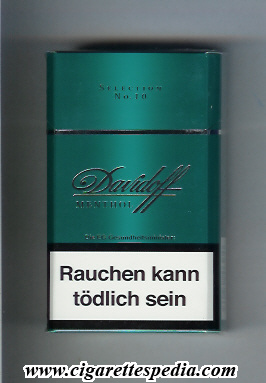 davidoff menthol selection no 10 l 20 h germany