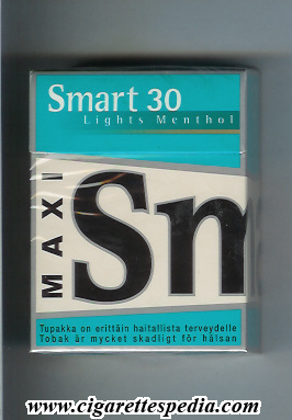 smart finnish version lights menthol maxi 30 ks 30 h finland