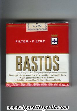 bastos filter filtre s 25 s white red belgium