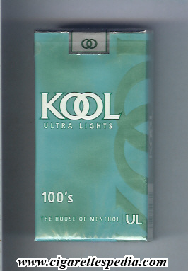 kool design 2 the house of menthol ultra lights l 20 s usa