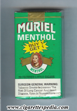 muriel menthol little cigars l 20 s usa