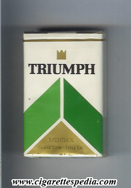 triumph american version menthol good taste ks 20 s usa