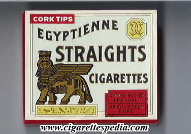 egyptienne straights cork tip s 20 b usa