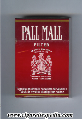 pall mall american version famous american cigarettes filter ks 20 h finland usa