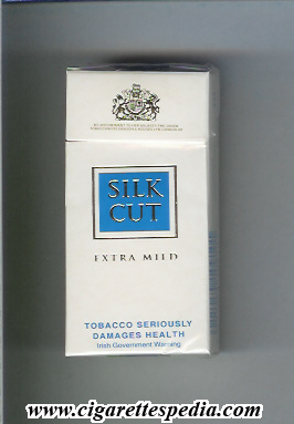silk cut extra mild ks 10 h white blue england