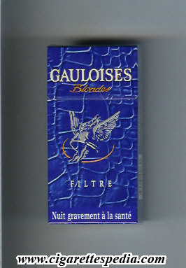 gauloises blondes collection design liberte toujours alligator filtre ks 10 h blue france