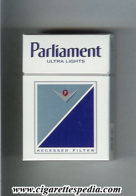 parliament light cigarettes Parliament (emblem in the middle) (Ultra Lights) KS-20-H - USA