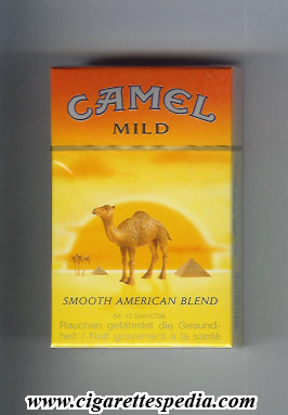 camel with sun smooth american blend mild ks 20 h switzerland usa