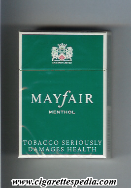 mayfair old design menthol ks 20 h england
