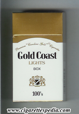 gold coast american version premium carolina gold cigarettes lights l 20 h usa