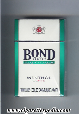 bond street american version american blend menthol lights ks 20 h ukraine switzerland