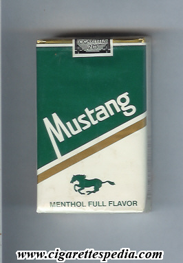 mustang american version menthol full flavor ks 20 s usa