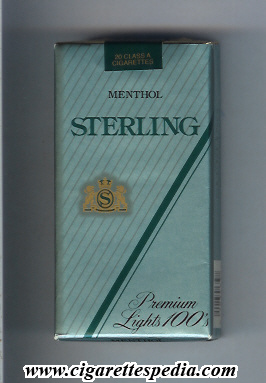 sterling american version premium lights menthol l 20 s usa