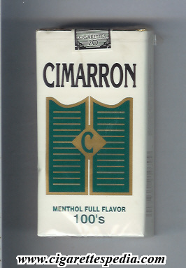 cimarron menthol full flavor l 20 s usa