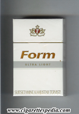 form white design with colour line in the middle ultra light ks 20 h finland