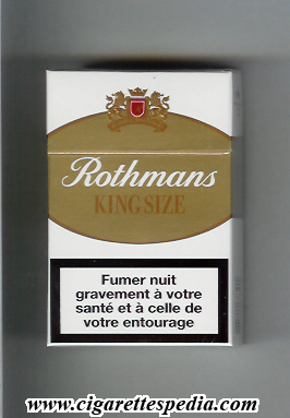 rothmans english version new design by special appointment ks 20 h white gold france england
