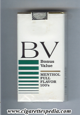 bv bonus value menthol full flavor l 20 s usa