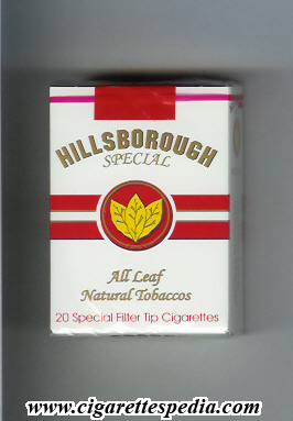 hillsborough all leaf natural tobaccos special 0 9ks 20 s dominica