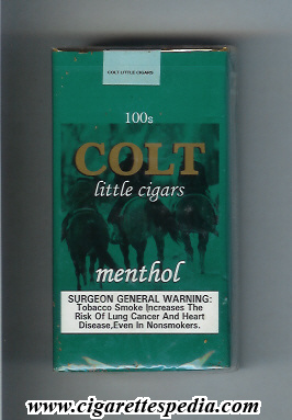colt brazilian version little cigars menthol l 20 s usa brazil