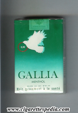 gallia menthol ks 20 s france