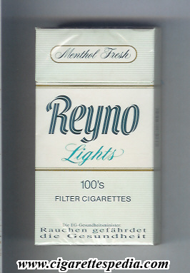 reyno menthol fresh lights l 20 h with horizontal lines germany usa
