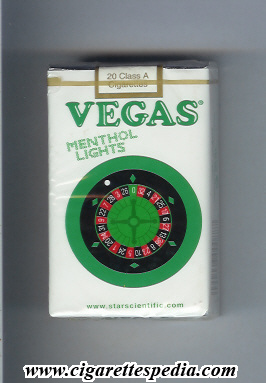 vegas american version with roulette menthol lights ks 20 s usa