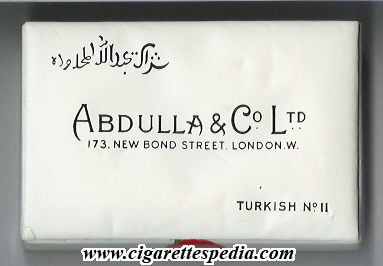 abdulla turkish no 11 s 24 b white england