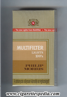 multifilter philip morris pm from above lights l 20 h hungary