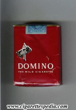 Domino (design 1) (The Mild Cigarette) S-20-S (red) - USA