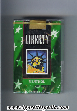 liberty american version menthol ks 20 s usa