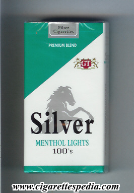 silver colombian version menthol lights premium blend l 20 s usa colombia