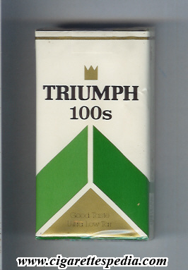 triumph american version good taste l 20 s menthol usa