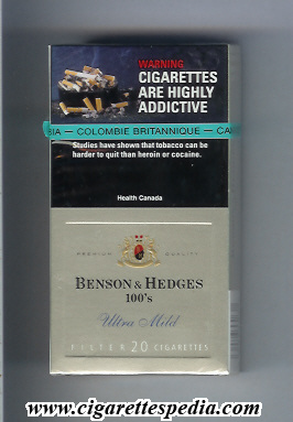 benson hedges ultra mild premium quality l 20 h canada