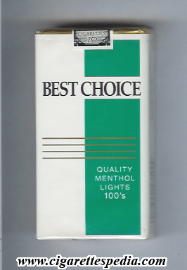 best choice quality menthol lights l 20 s usa