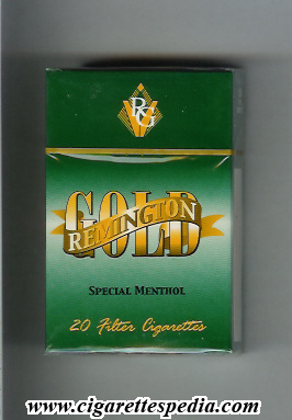 gold remington special menthol ks 20 h green south africa