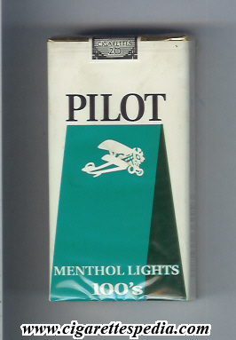pilot american version menthol lights l 20 s usa