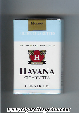 havana american version ultra lights ks 20 s china usa