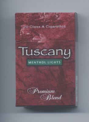 Tuscany Menthol Lights Box - USA