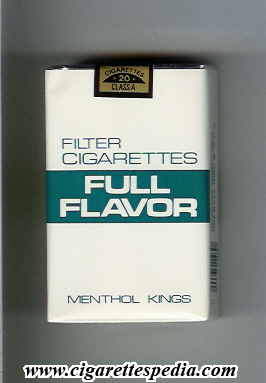 full flavor filter cigarettes menthol ks 20 s usa