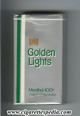 golden lights menthol l 20 s silver usa