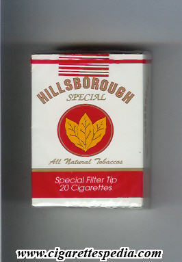 hillsborough all natural tobaccos special 0 9ks 20 s dominica