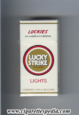 lucky strike luckies an american original lights ks 10 h red luckeis and lights gold ring chile usa